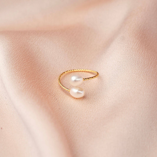 Ring aus Süßwasserperle
