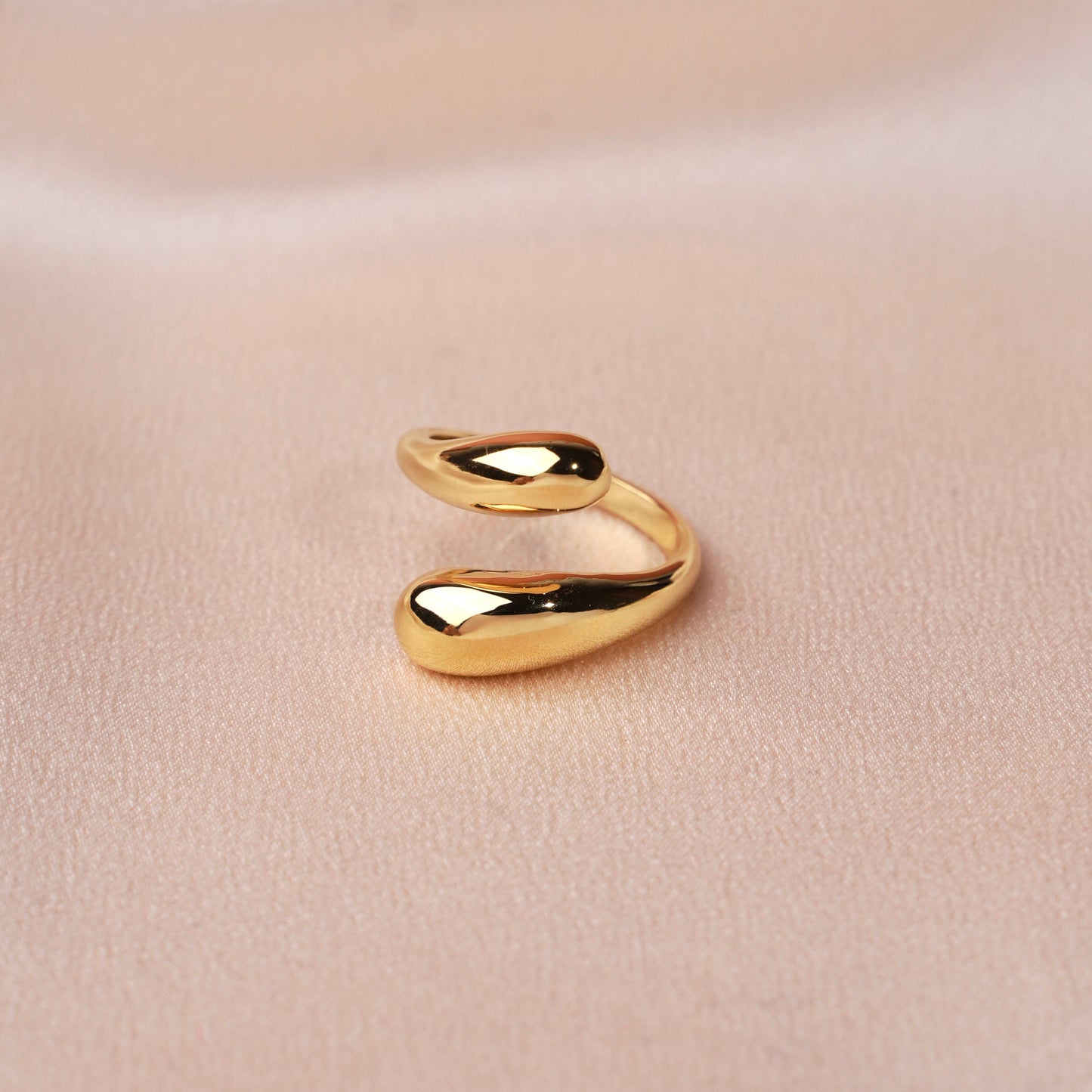 Trendiger verstellbarer Ring in Gold